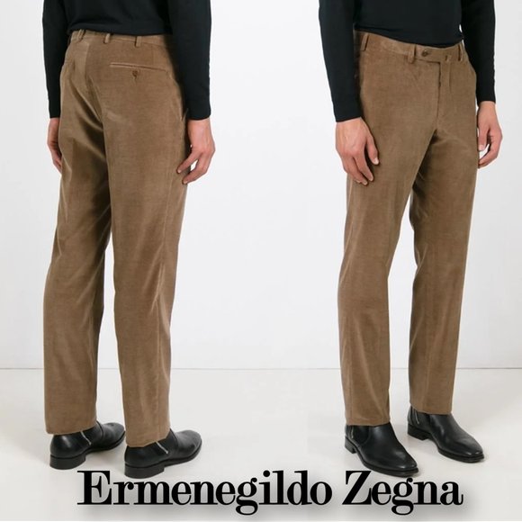 Ermenegildo Zegna Other - ERMENEGILDO ZEGNA Cotton & Cashmere Corduroy Pants